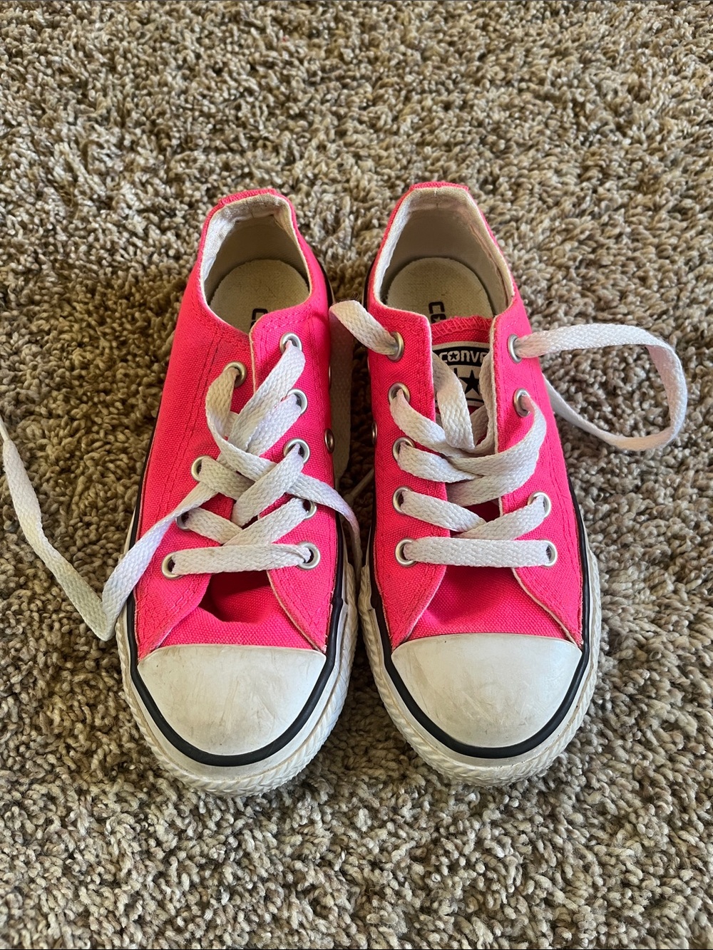 Converse Allstar Low Top Sneakers - Pink with White Laces